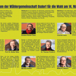 Flyer der WgO zur Kommunalwahl 2023 - Innenseite